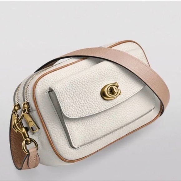 Coach Cream and Tan Crossbody Bag - Picture 5 of 6